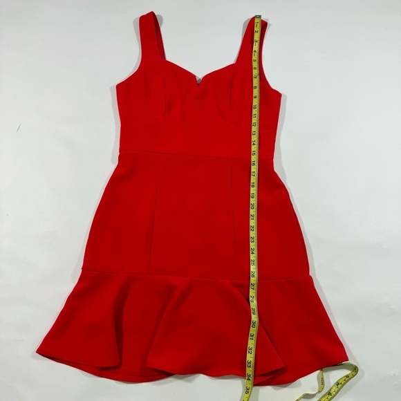 Adelyn Rae Red Mini Dress Ruffe Hem Party - Picture 7 of 7